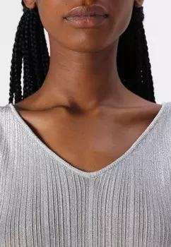 Топ SLFDAGNI Selected Femme, серебристый