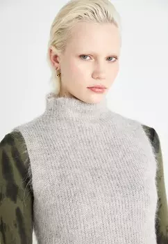 Топ SLFEMILI HIGH NECK Selected Femme, бежевый