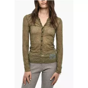 Топ Slim Fit с пуговицами Dsquared2, Green