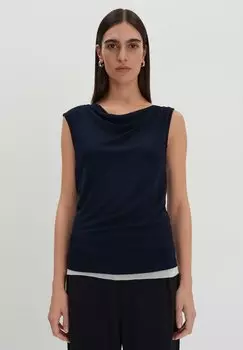 Топ SLIM FIT someday., темно-синий