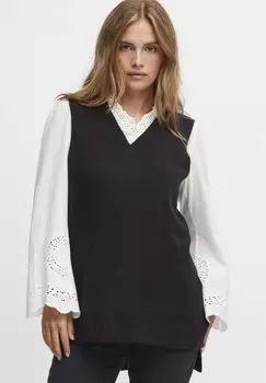 Топ SLIPOVER V-NECK PULZ, цвет black beauty