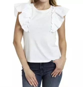 Топ Sloane белого цвета DREW