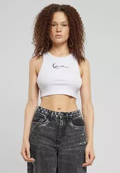 Топ SMALL SIGNATURE ESSENTIAL RACER Karl Kani, цвет white