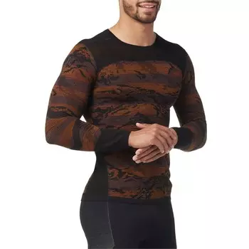 Топ Smartwool Intraknit Thermal Merino Base Layer Pattern, чёрный
