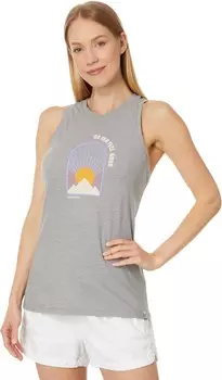 Топ Smartwool Morning View Graphic Tank, цвет Light Gray Heather