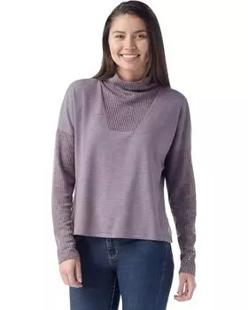 Топ Smartwool Thermal Merino Rib Top, цвет Chalk Violet Heather