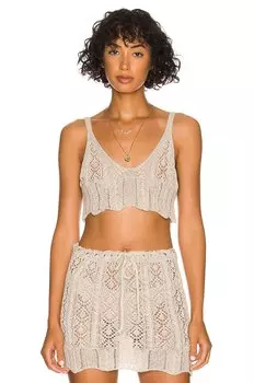 Топ SNDYS Nile Knit, бежевый