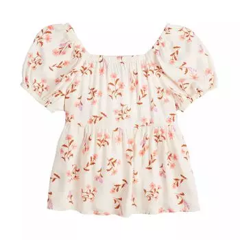 Топ SO с цветочным принтом для девочек 6–16 лет SO