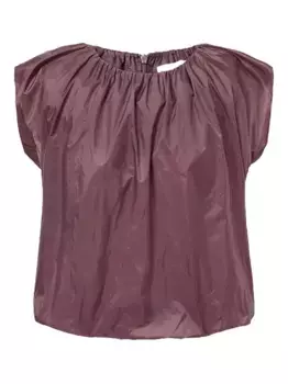 Топ со сборками Amomento, фиолетовый