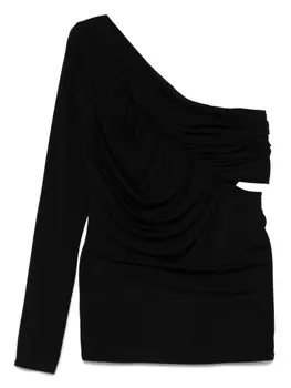 Топ со сборками Atlein, черный