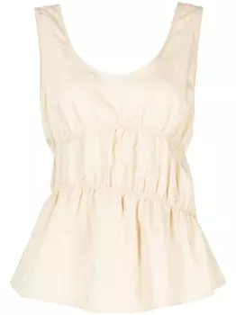 Топ со сборками Goen.J, желтый