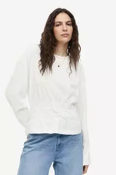 Топ со сборкой на талии H&M