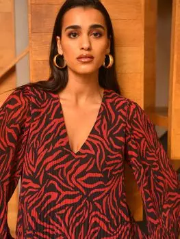 Топ со складками Rust Animal Ro&Zo, черный