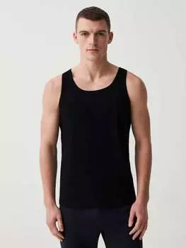 Топ со спиной-борцовкой и круглым вырезом Ovs, цвет black