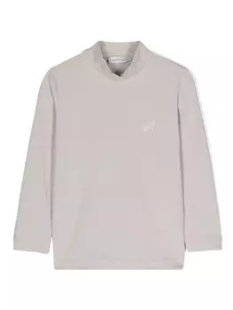 Топ со стразами Monnalisa, серый