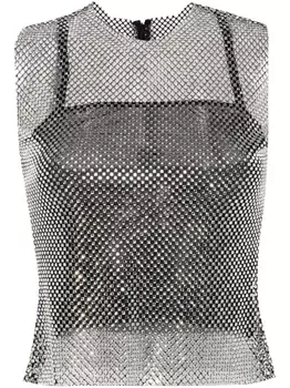 Топ со стразами Philosophy Di Lorenzo Serafini, черный