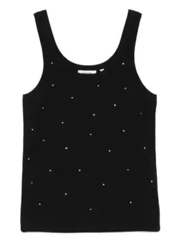 Топ со стразами SANDRO, черный