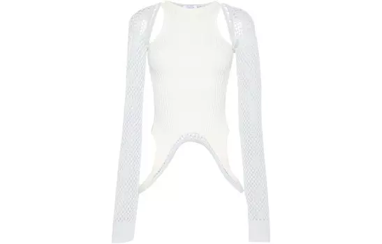 Топ со вставками из ткани «борцовка» Off-White