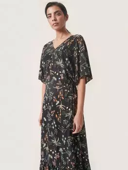 Топ Soaked In Luxury Violetta Botanical, черный