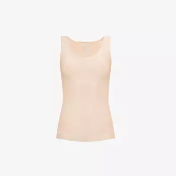 Топ Soft Stretch из эластичной ткани с круглым вырезом Chantelle, цвет nude sand