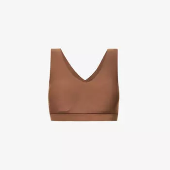 Топ Soft Stretch из эластичной ткани с V-образным вырезом Chantelle, цвет cocoa