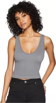 Топ Solid Rib Brami Free People, серый