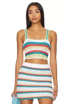 Топ Solid & Striped The Emily, цвет Crochet Vertical Stripe