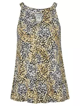 Топ sOliver Strand, цвет gelb-schwarz bedruckt