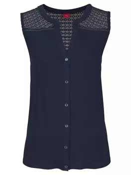 Топ sOliver Strand, темно-синий