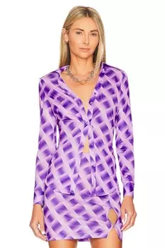 Топ Song of Style Earnest, цвет Gianni Check Purple