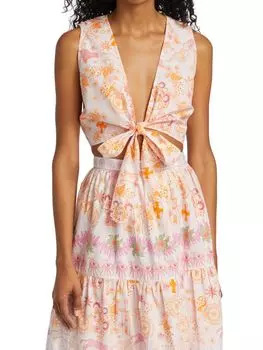 Топ Sonia с узлом Emporio Sirenuse, оранжевый