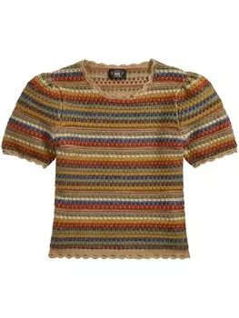 Топ Sophia в полоску Ralph Lauren RRL, нейтральный цвет