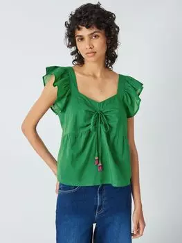 Топ Sophie с завязками из бисера AND/OR, зеленый
