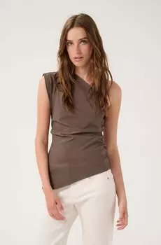 Топ SORAMW OFF SHOULDER My Essential Wardrobe, коричневый