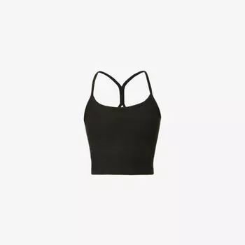 Топ Spacedye из эластичной ткани с овальным вырезом Beyond Yoga, цвет darkest night