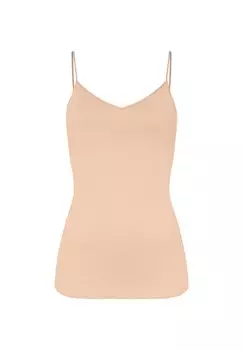 Топ-спагетти, хлопок, бесшовный HANRO, цвет Beige Damen