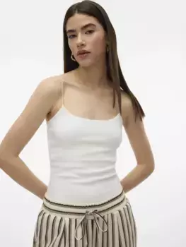 Топ-спагетти Vero Moda "VMCAM SINGLET JRS NOOS", белый