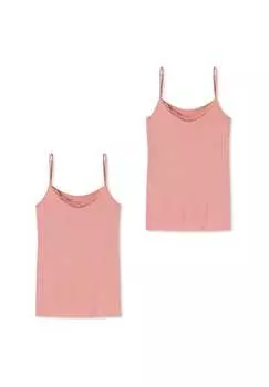 Топ-Спагетти женский кружевной Schiesser, цвет terracotta