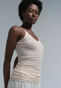 Топ SPAGHETTI Seamless Basic, бежевый