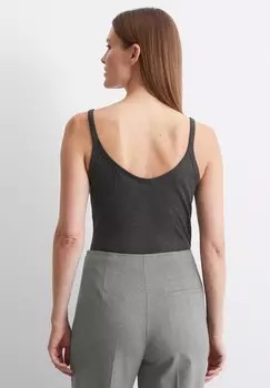 Топ SPAGHETTITRAGER REGULAR AUS WEICHEM Marc O'Polo, темно-серый