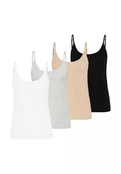 Топ SPAGHETTITRGER IM 4ER PACK, FIT Sublevel, серый