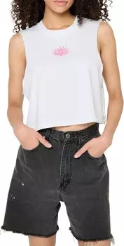 Топ Spiritual Gangster All Eyes Callie Crop Tank, белый