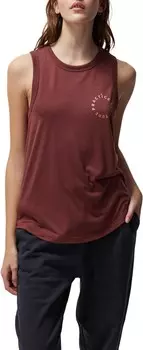 Топ Spiritual Gangster Practice Gratitude Namaste Dry Tank, цвет Washed Burgundy