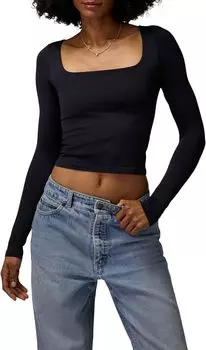 Топ Spiritual Gangster Shayla Seamless Long Sleeve, черный