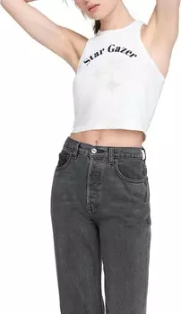 Топ Spiritual Gangster Star Gazer Sienna Crop Tank, белый