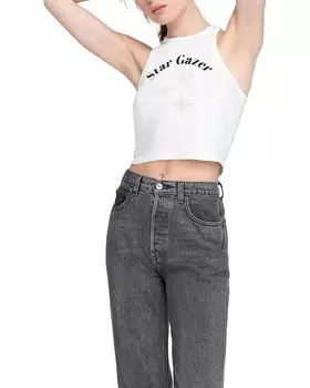 Топ Spiritual Gangster Star Gazer Sienna Crop Tank, белый