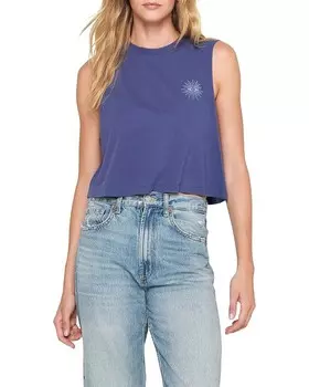 Топ Spiritual Gangster Visionary Eye Callie Crop Tank, цвет Indigo