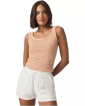 Топ Splendid Lina Stripe Tank, цвет Orange Tiger Stripe