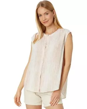 Топ Splendid Lola Sleeveless Button-Up, цвет Rouge Stripe