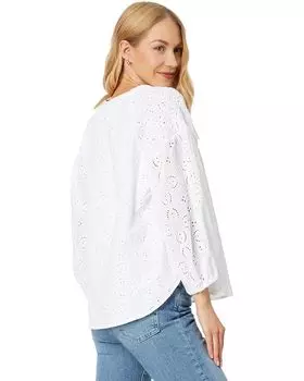 Топ Splendid Taylor Eyelet Top, белый